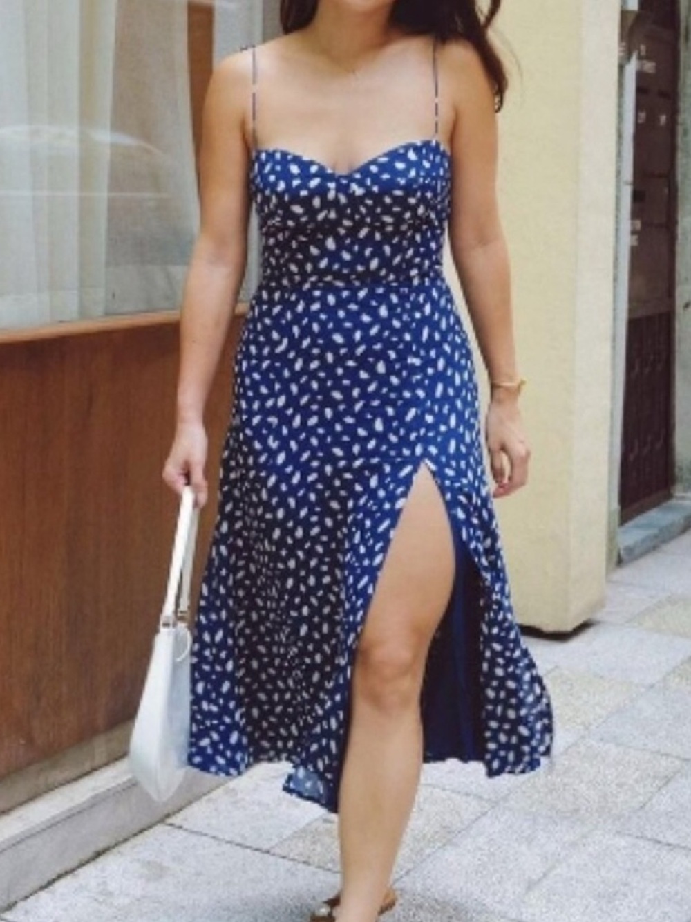 Reformation Juliette Midi Dress Moray 6 - Picture 5 of 10